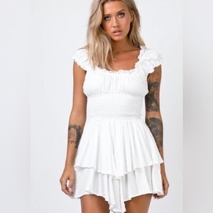 Princess Polly The Love Galore Romper White